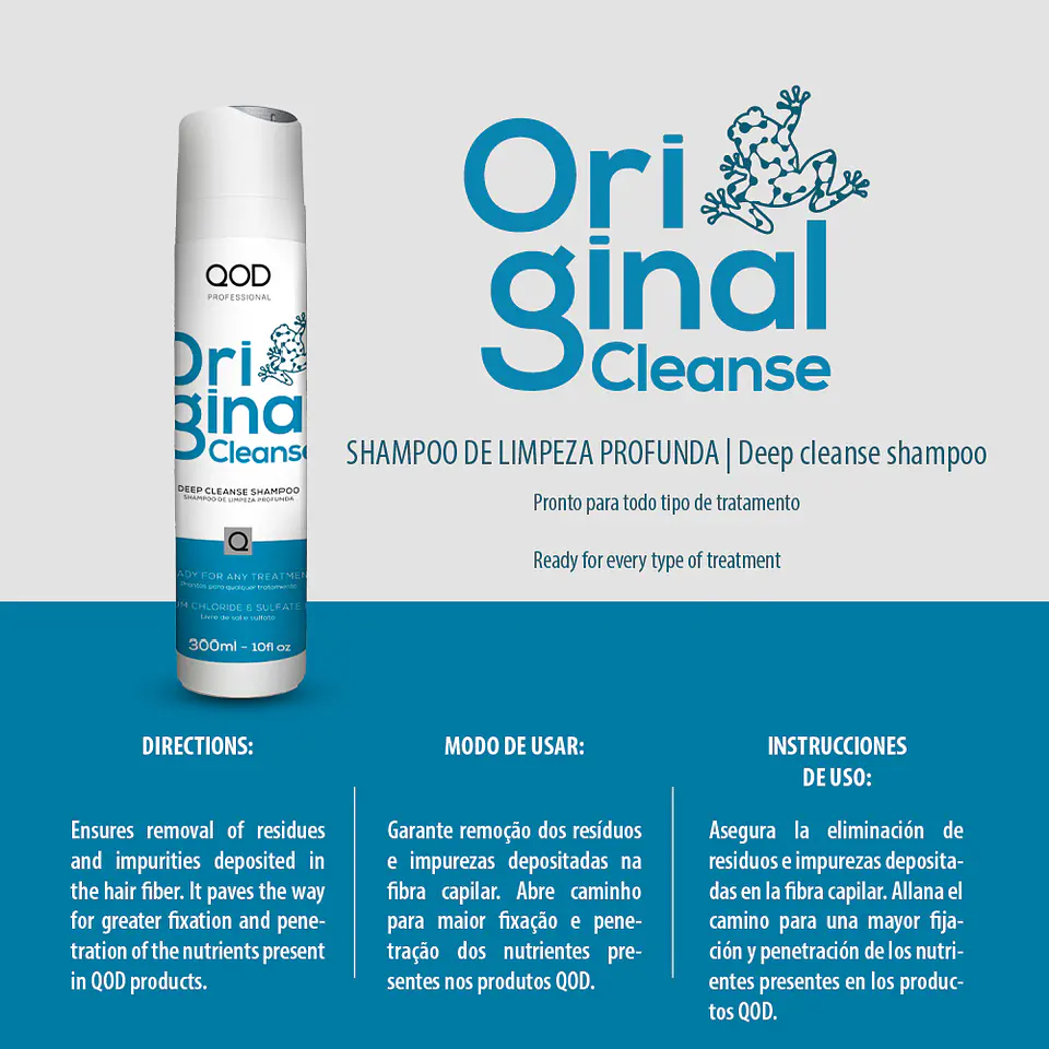 Original Cleanse Shampoo 300ml - QOD PRO 3