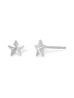 Aritos De Plata 925 Estrella Náutica 