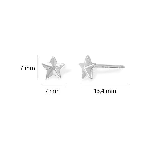 Aritos De Plata 925 Estrella Náutica 