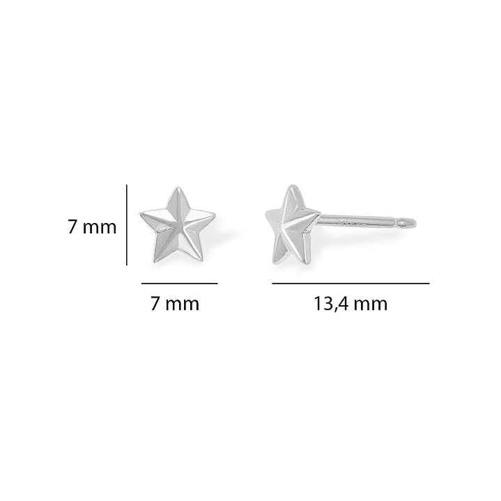 Aritos De Plata 925 Estrella Náutica  2