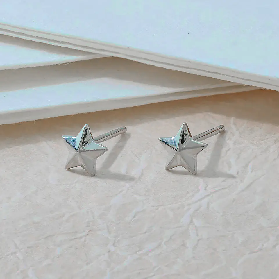 Aritos De Plata 925 Estrella Náutica  4