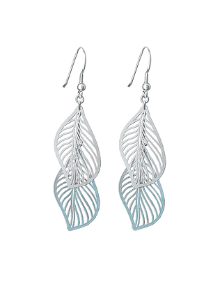 Aros De Plata 925 Hojas Filigrana