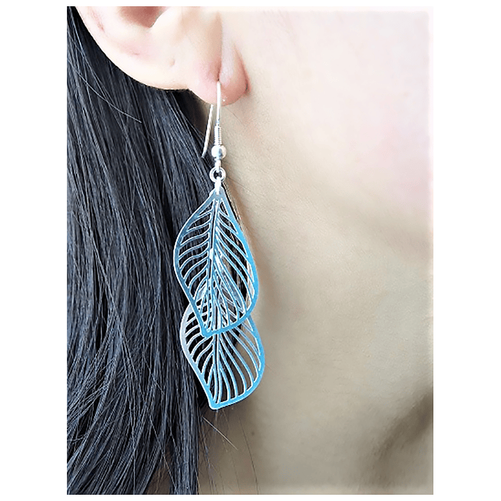 Aros De Plata 925 Hojas Filigrana 2