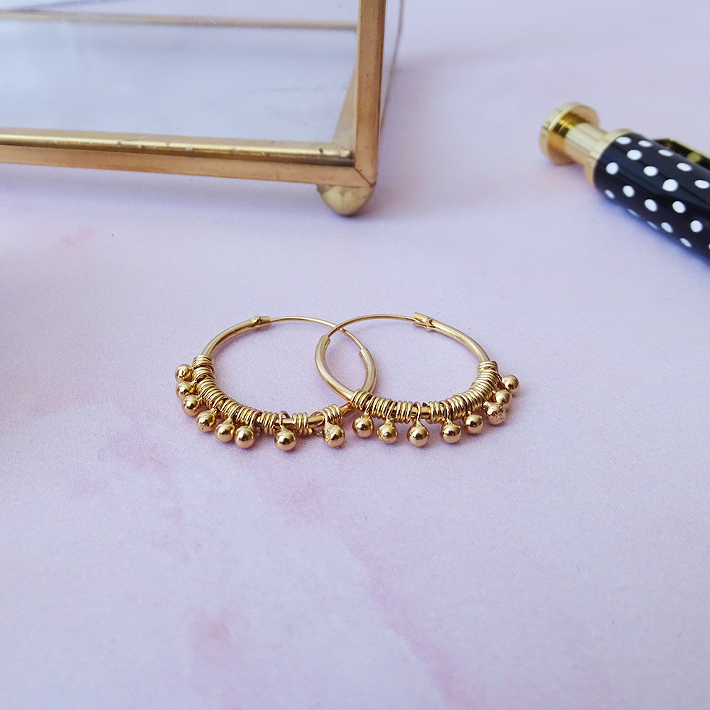 Aros De Plata Con Baño De Oro Argollas Brasil 3