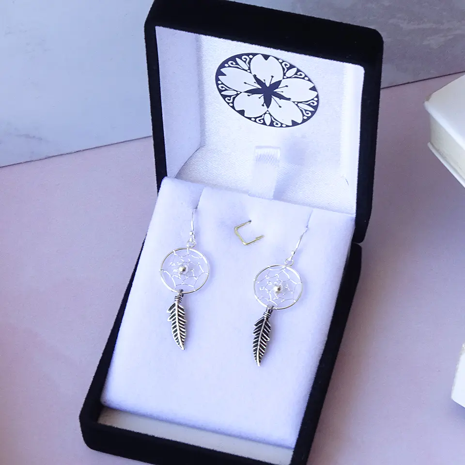 Aros De Plata 925 Atrapasueños 3