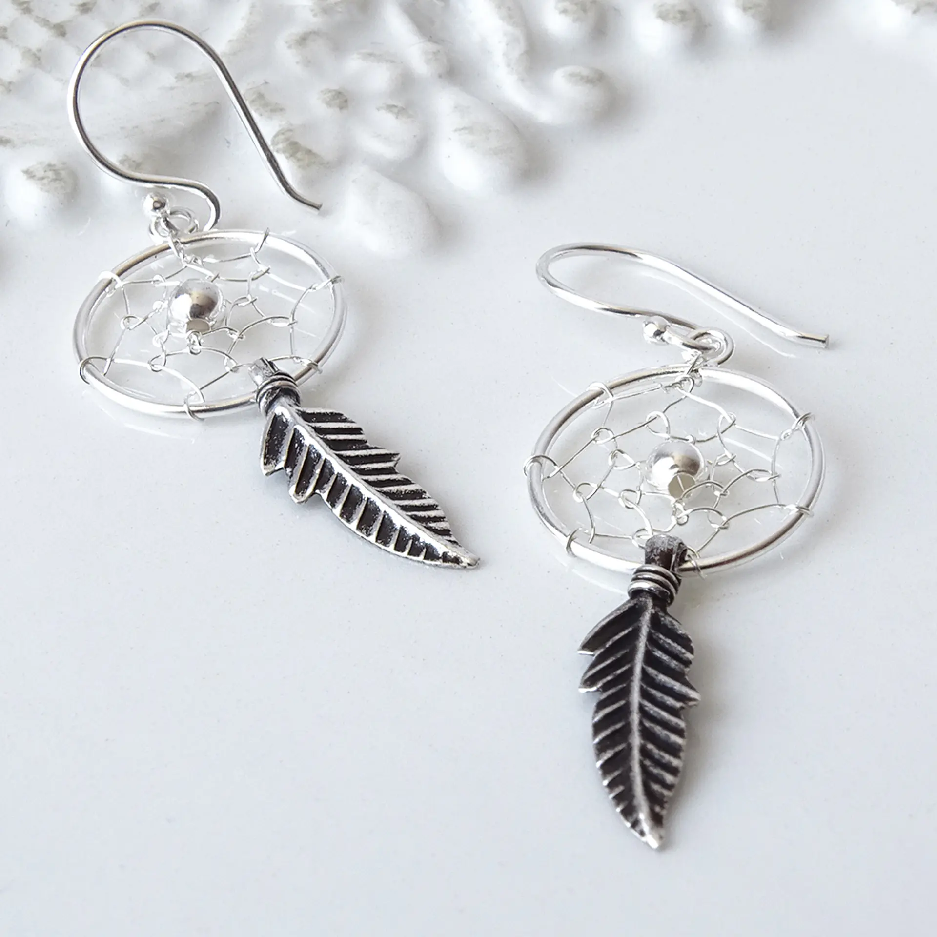 Aros De Plata 925 Atrapasueños 4