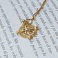 Collar De Plata Con Baño De Oro Brújula - Miniatura 5