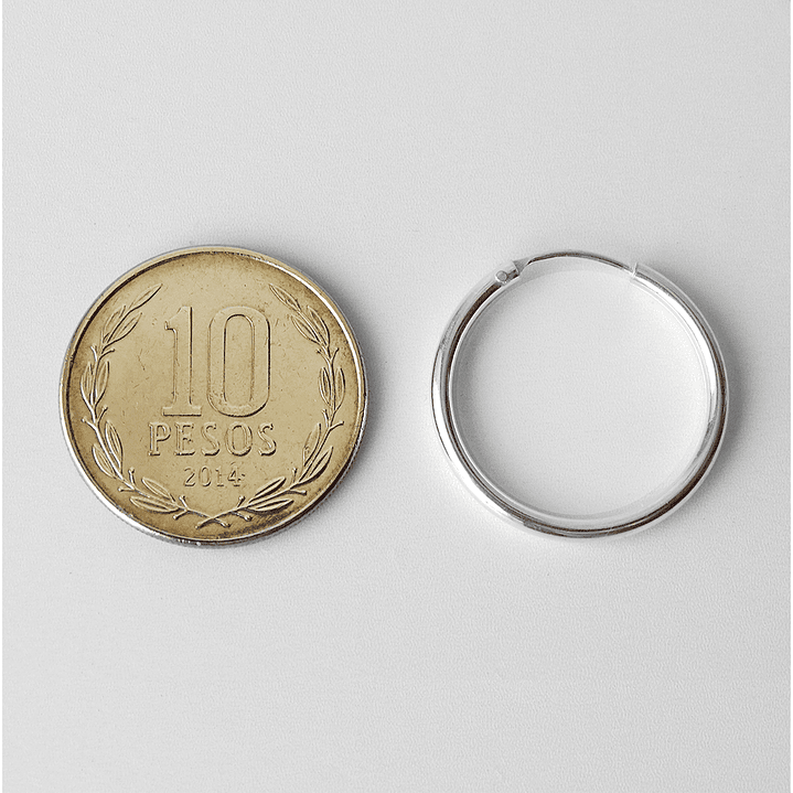 Aros De Plata 925 Argollas 20mm 3