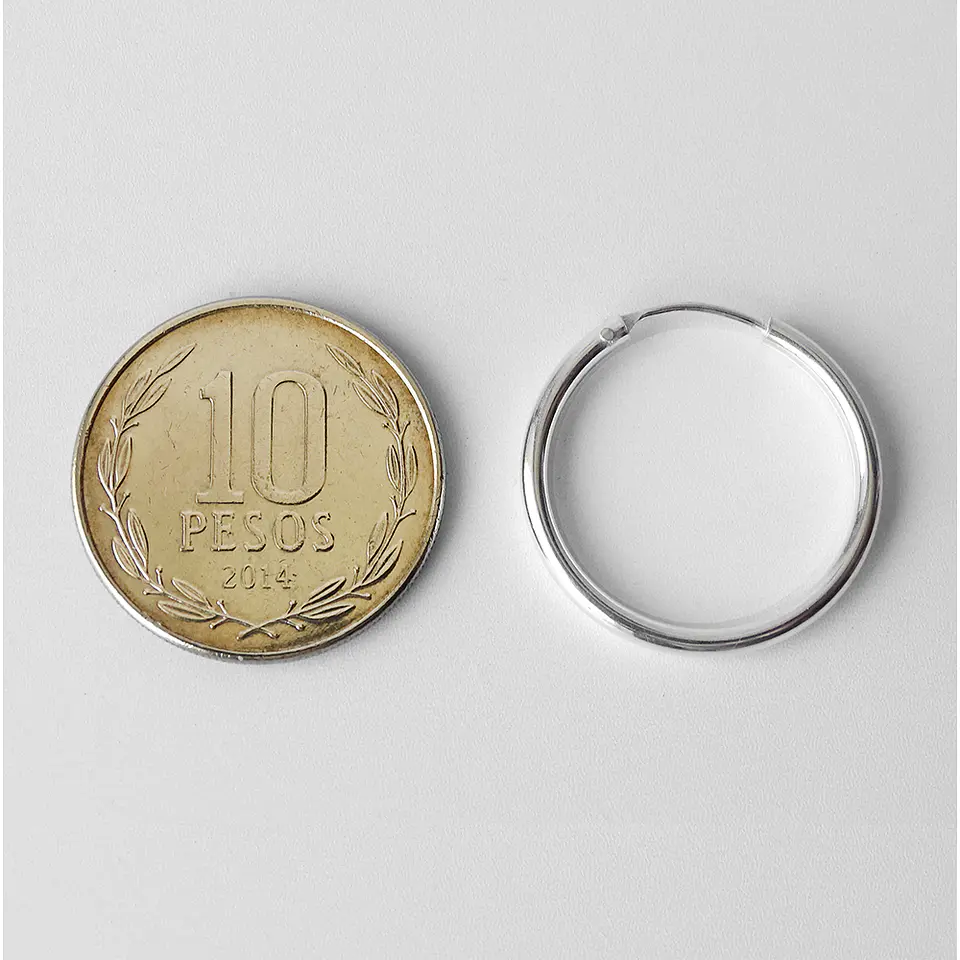 Aros De Plata 925 Argollas 20mm 3