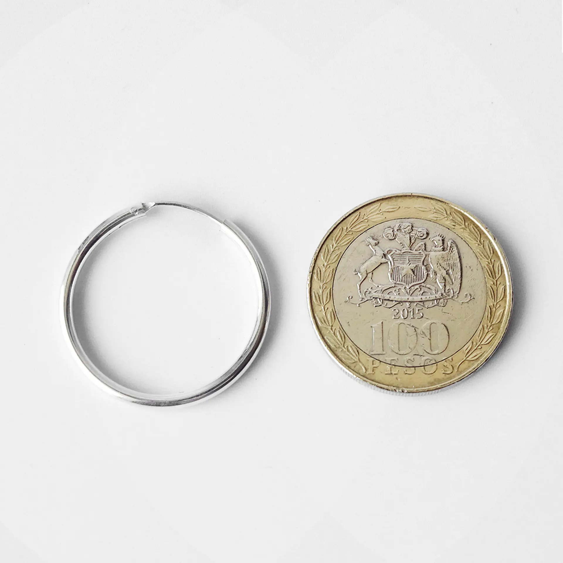Aros De Plata 925 Argollas 25mm  2