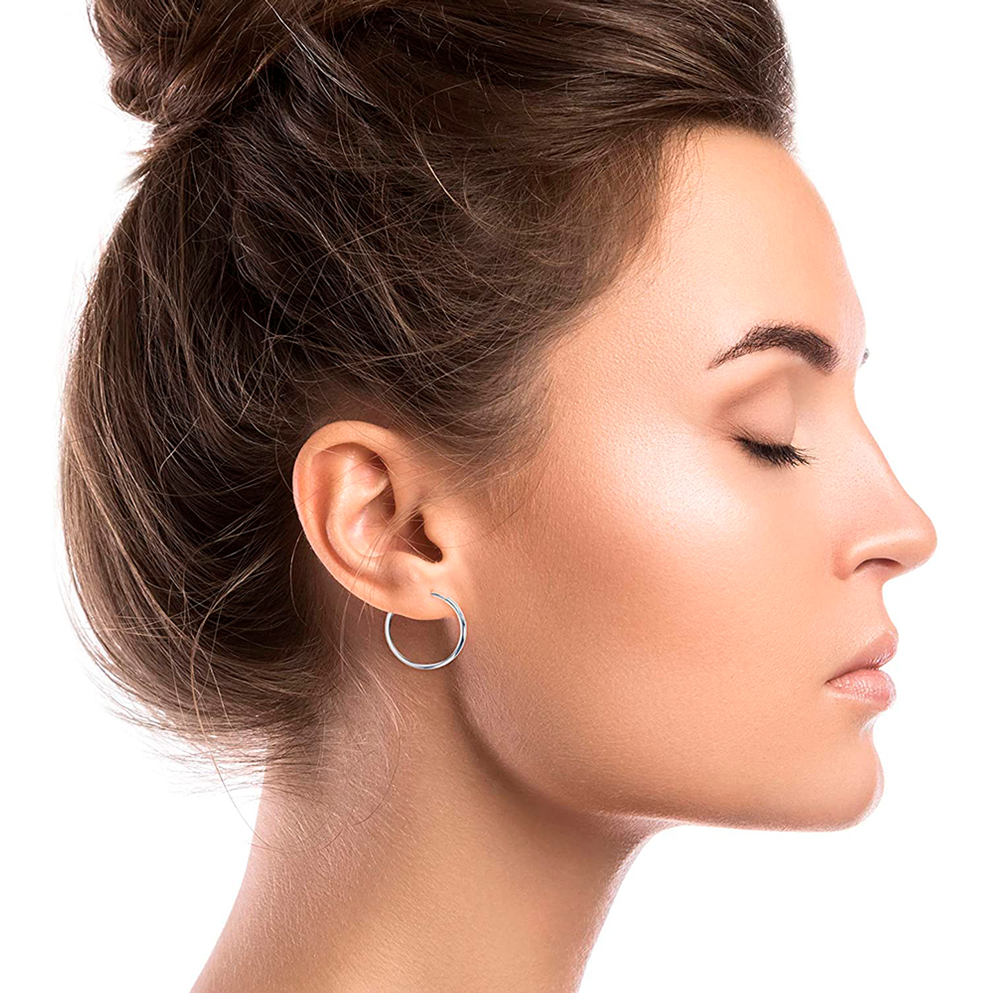 Aros De Plata 925 Argollas 25mm  3