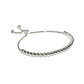 Pulsera De Plata Ley 925 Ajustable Con Bolitas  - Miniatura 1