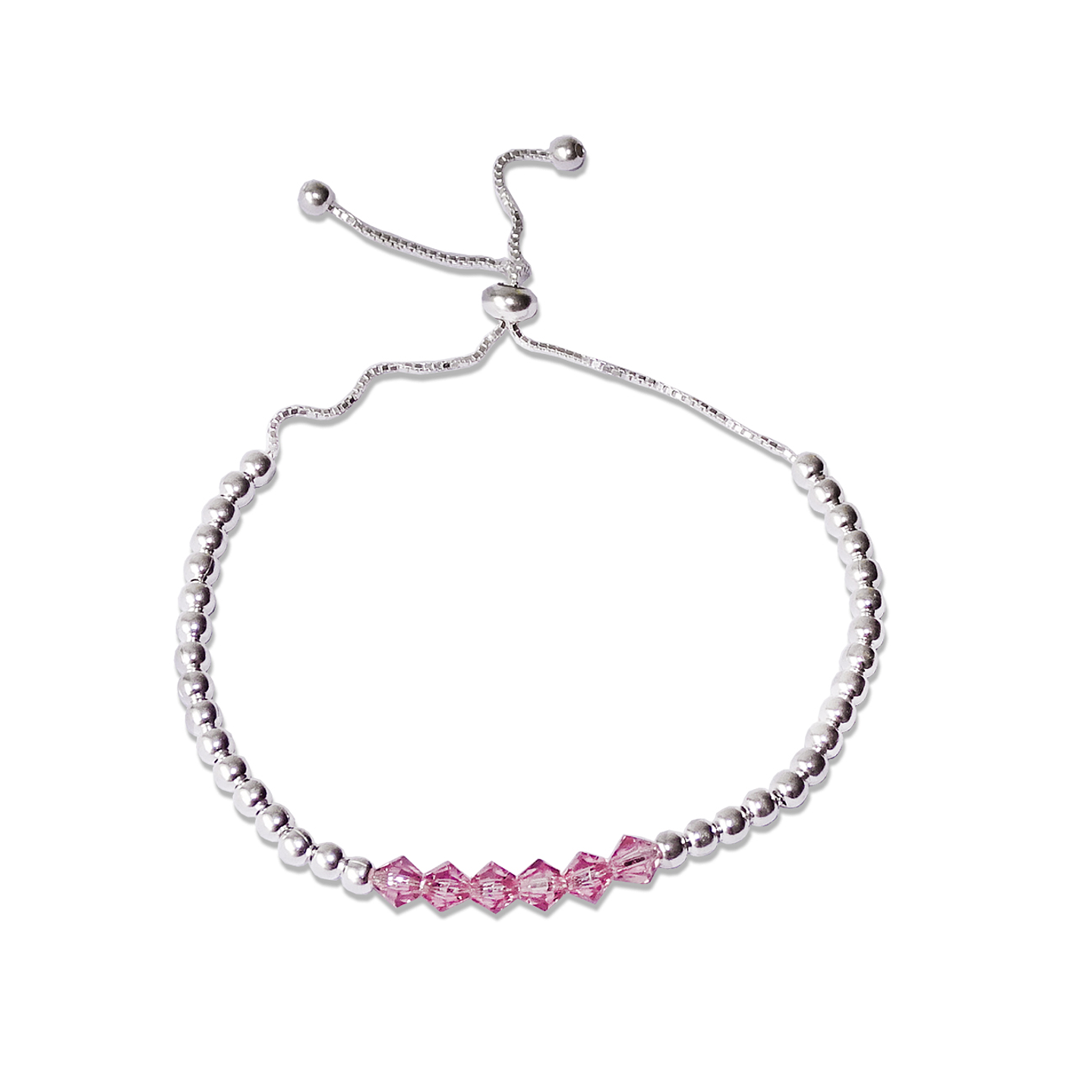 Pulsera Ajustable de Plata 925 con Cristales Swarovski 3
