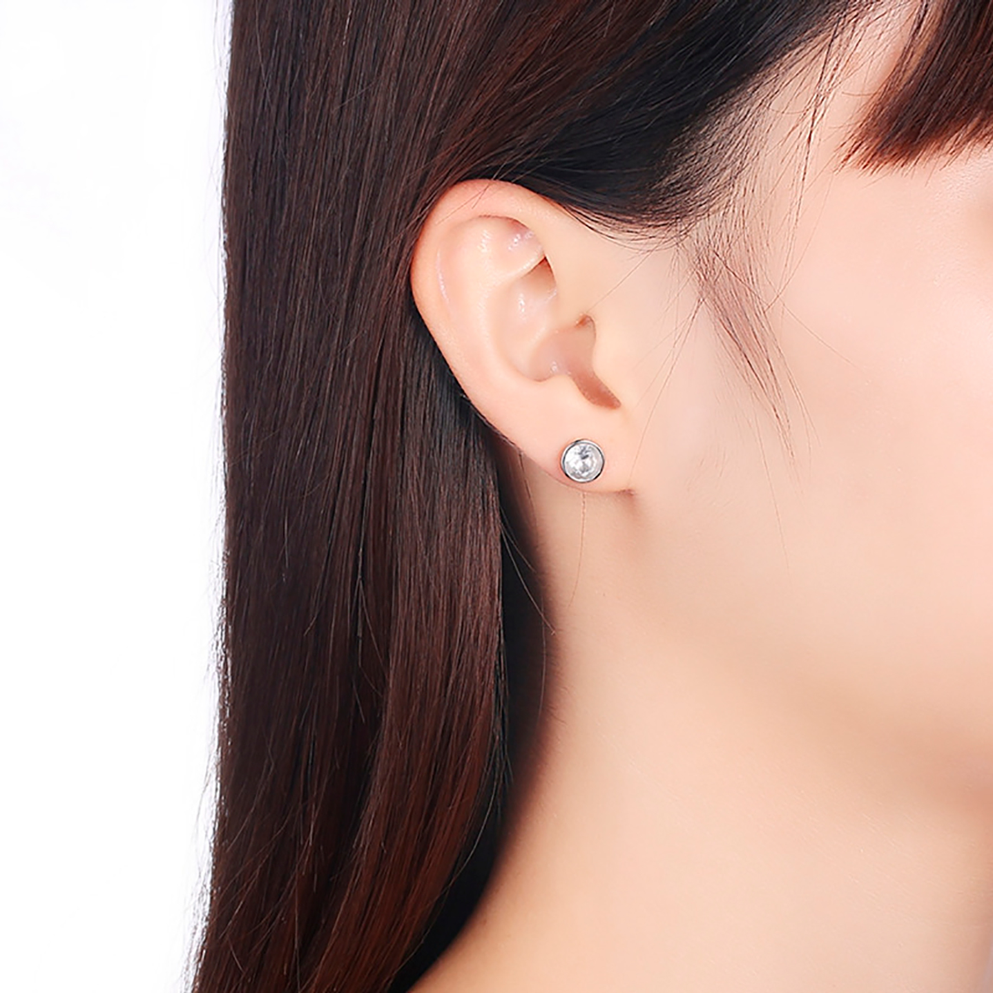 Aros De Plata 925 Punto de Luz 3