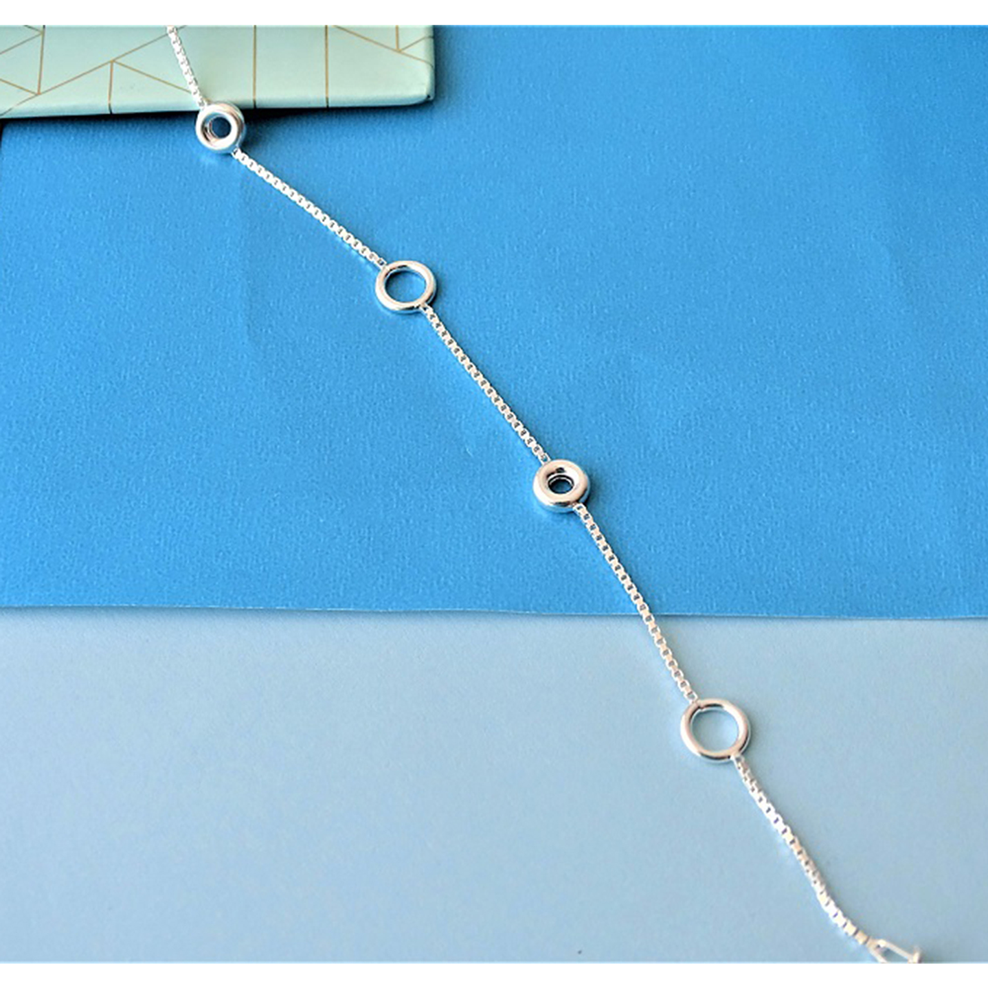 Pulsera De Plata 925 Mini Aros 3