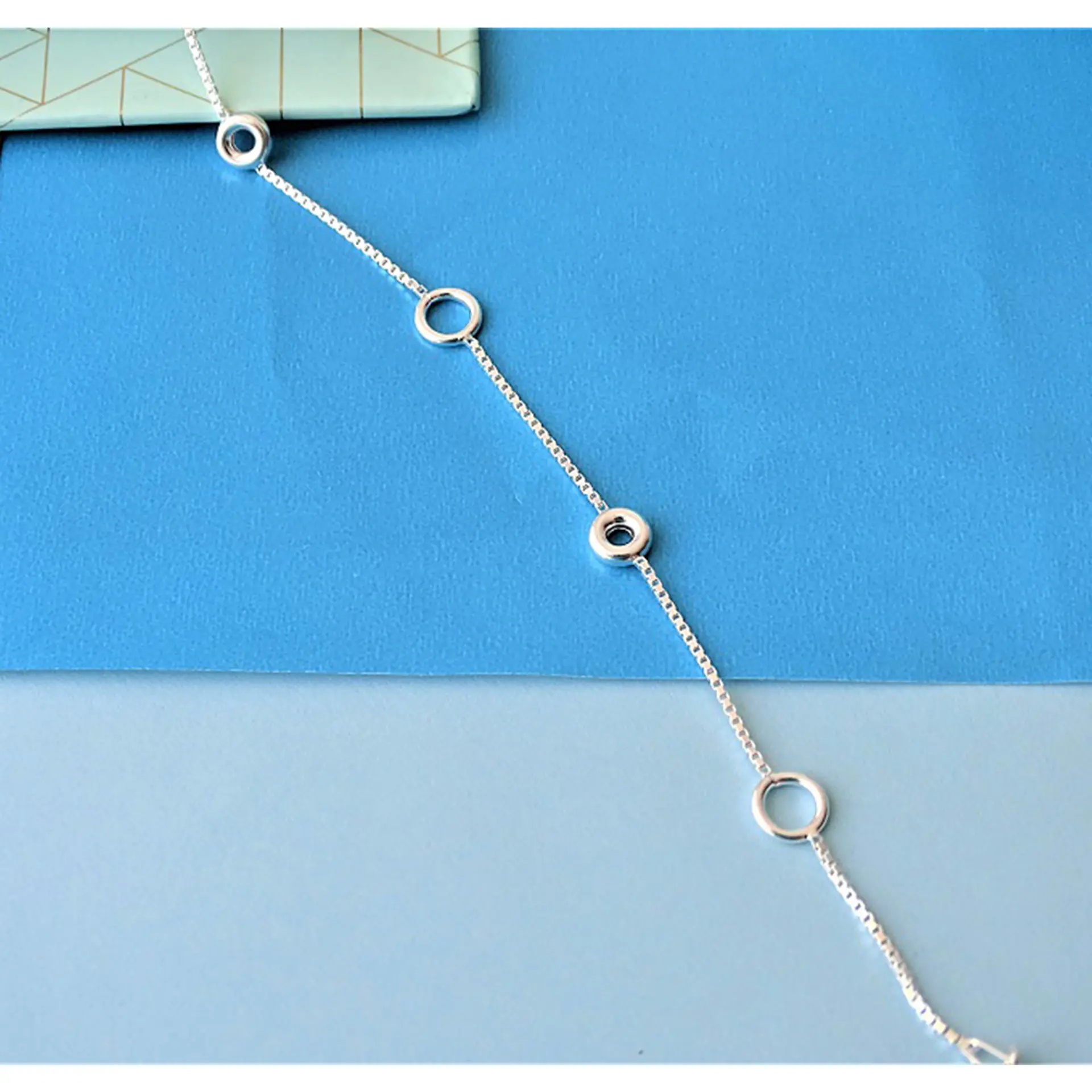 Pulsera De Plata 925 Mini Aros 3