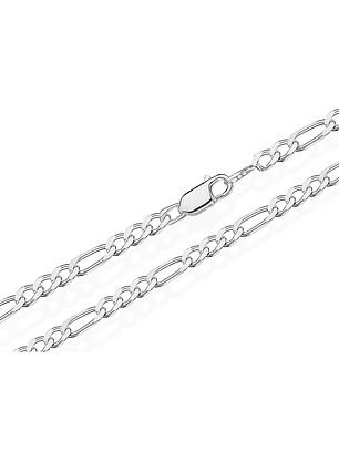 Cadena De Plata 925 Fígaro 60cm