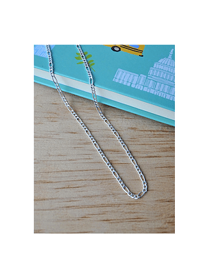 Cadena De Plata 925 Fígaro 60cm