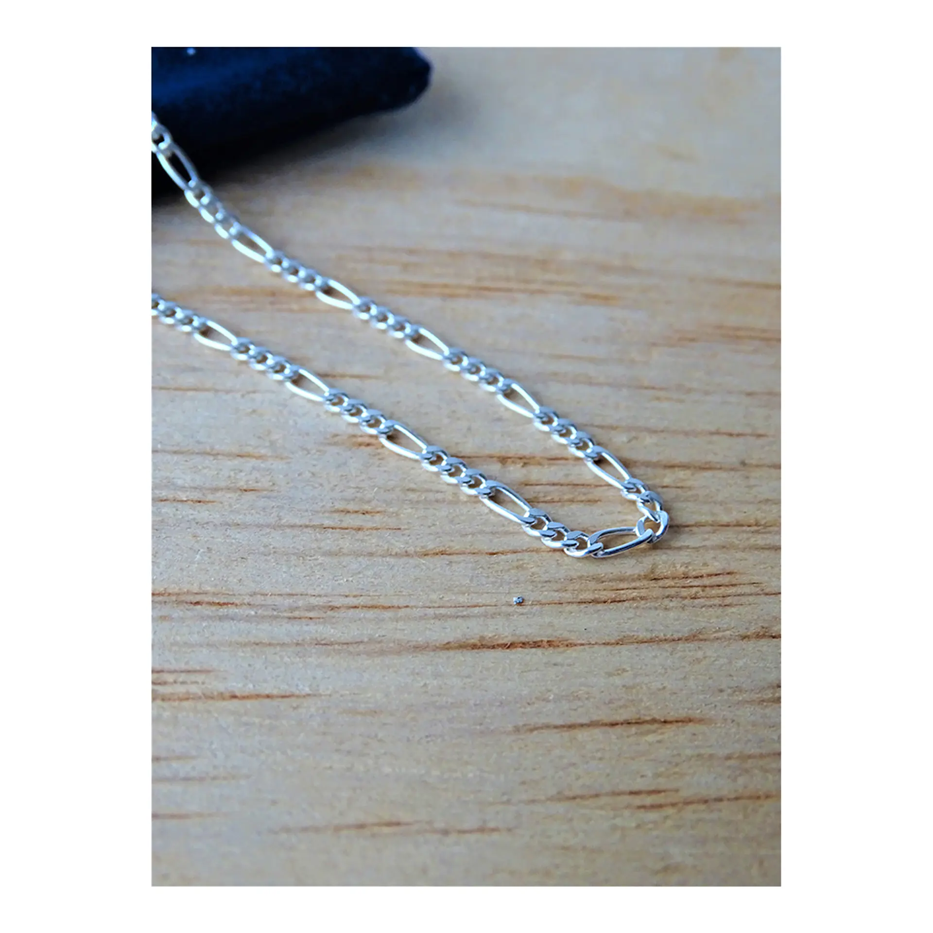 Cadena De Plata 925 Fígaro 60cm 4