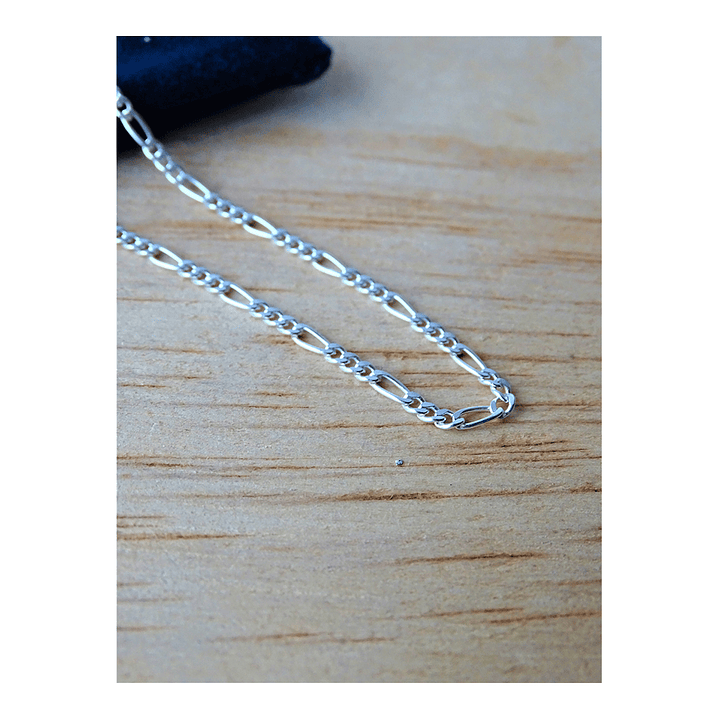 Cadena De Plata 925 Fígaro 60cm 4