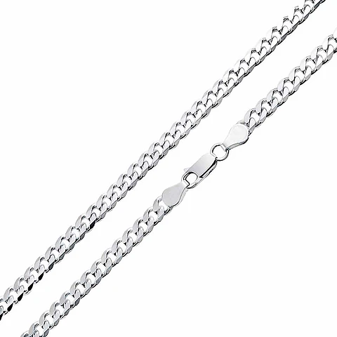 Cadena De Plata 925 Grumet 60cm