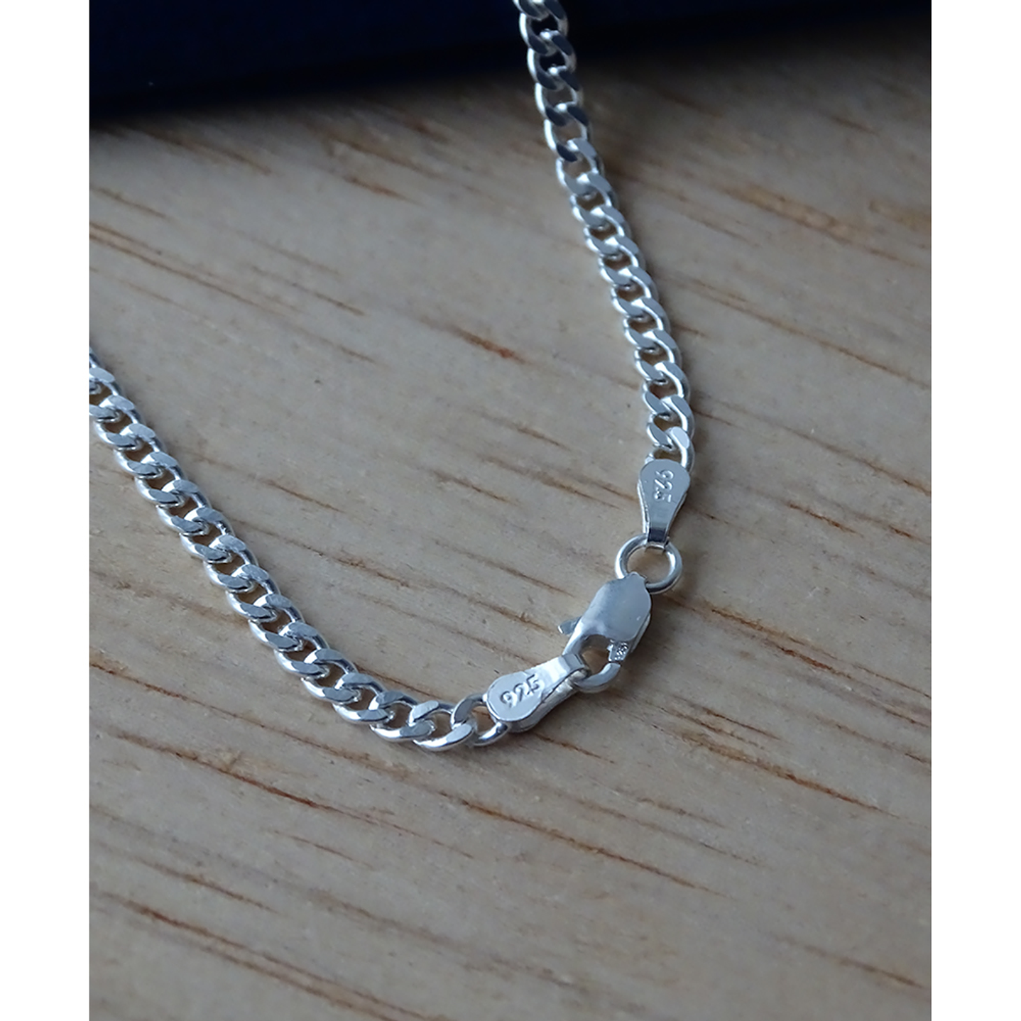 Cadena De Plata 925 Grumet 60cm 4