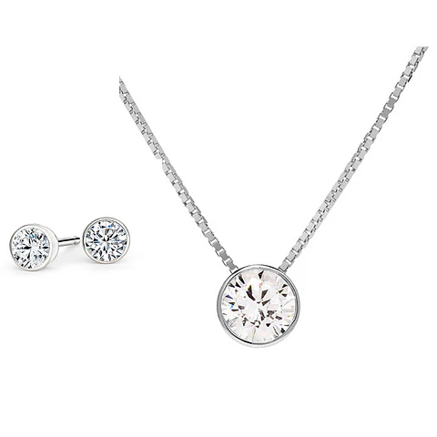 Conjunto De Plata 925 Punto de Luz