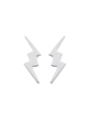 Aritos De Plata 925 Rayo Plateado