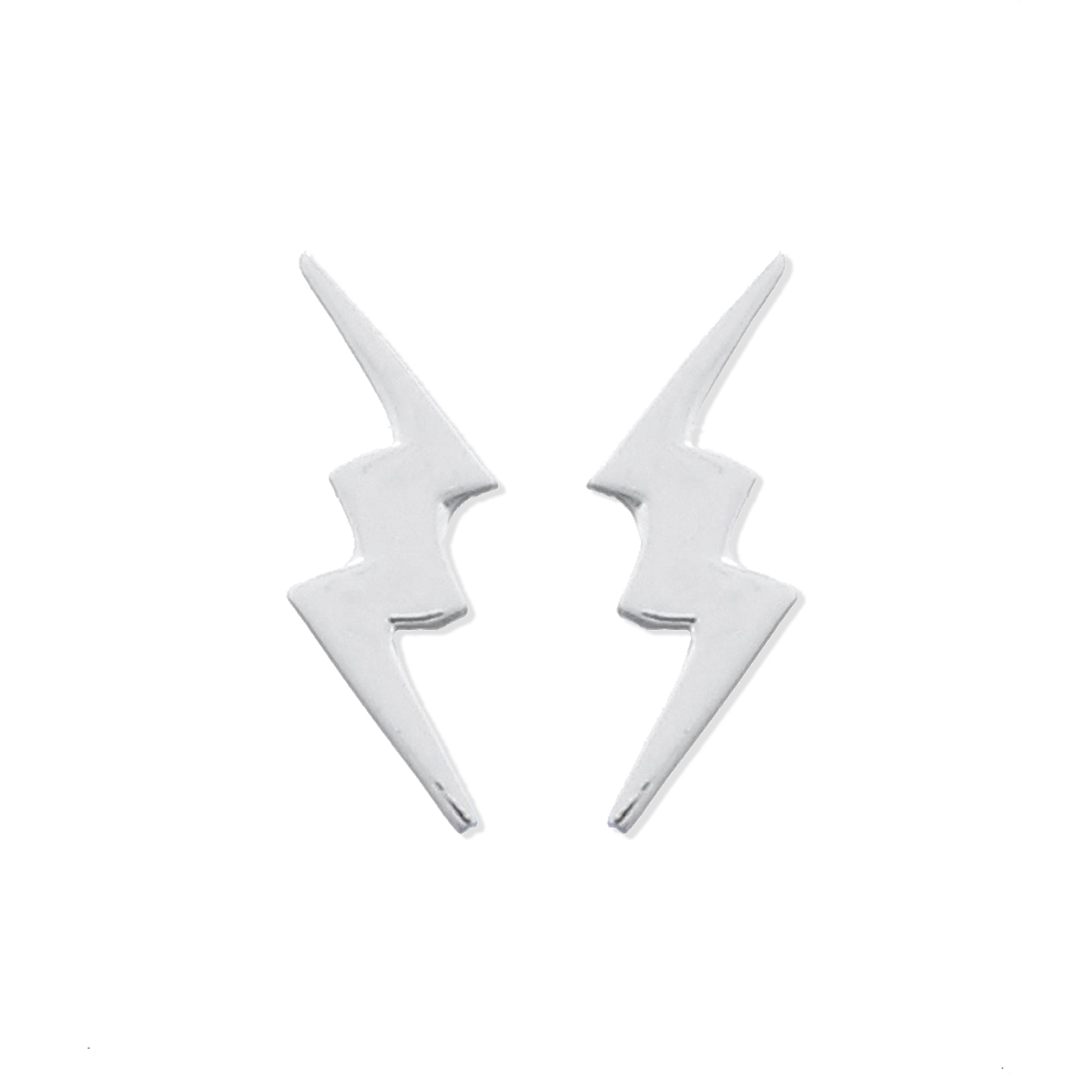 Aritos De Plata 925 Rayo Plateado 1