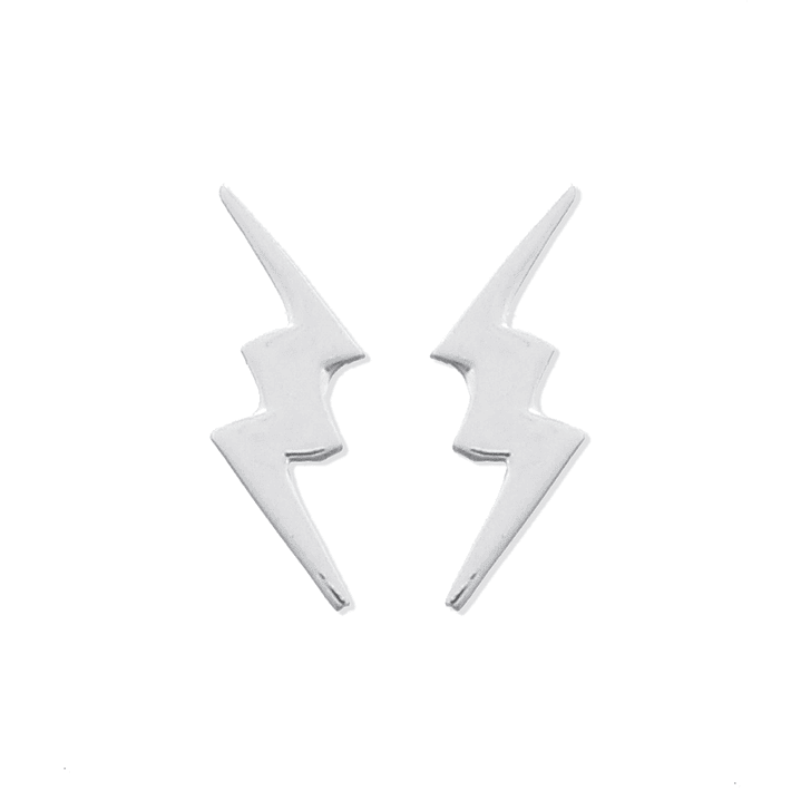 Aritos De Plata 925 Rayo Plateado 1