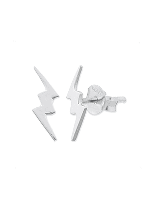 Aritos De Plata 925 Rayo Plateado