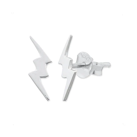Aritos De Plata 925 Rayo Plateado