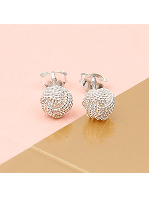 Aritos De Plata 925 Nudo 