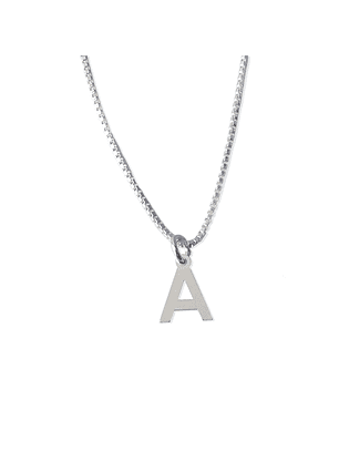 Cadena De Plata 925 Veneciana & Inicial 