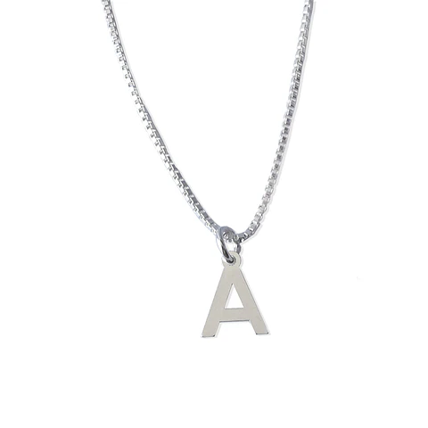Cadena De Plata 925 Veneciana & Inicial 