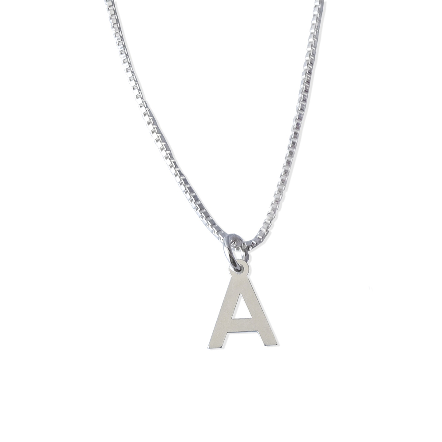 Cadena De Plata 925 Veneciana & Inicial  1