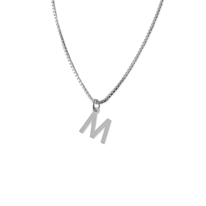 Cadena De Plata 925 Veneciana & Inicial  12