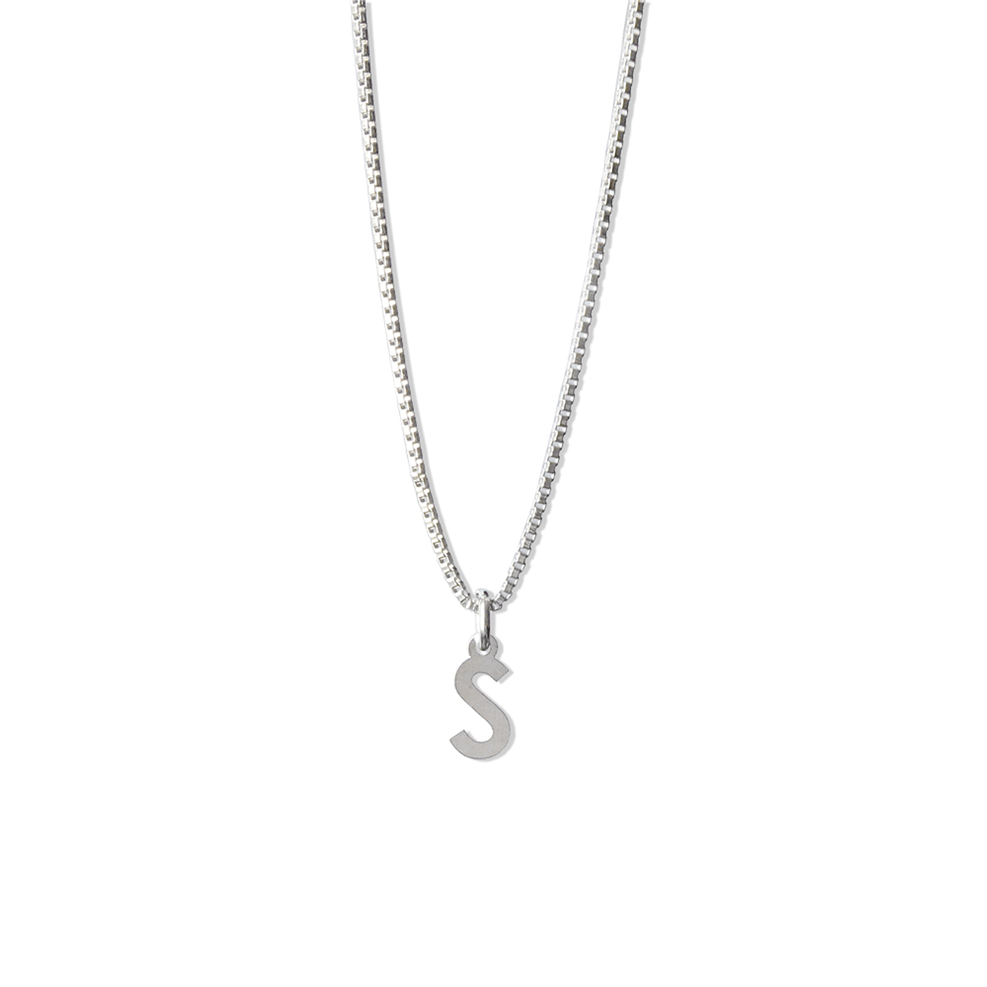 Cadena De Plata 925 Veneciana & Inicial  17