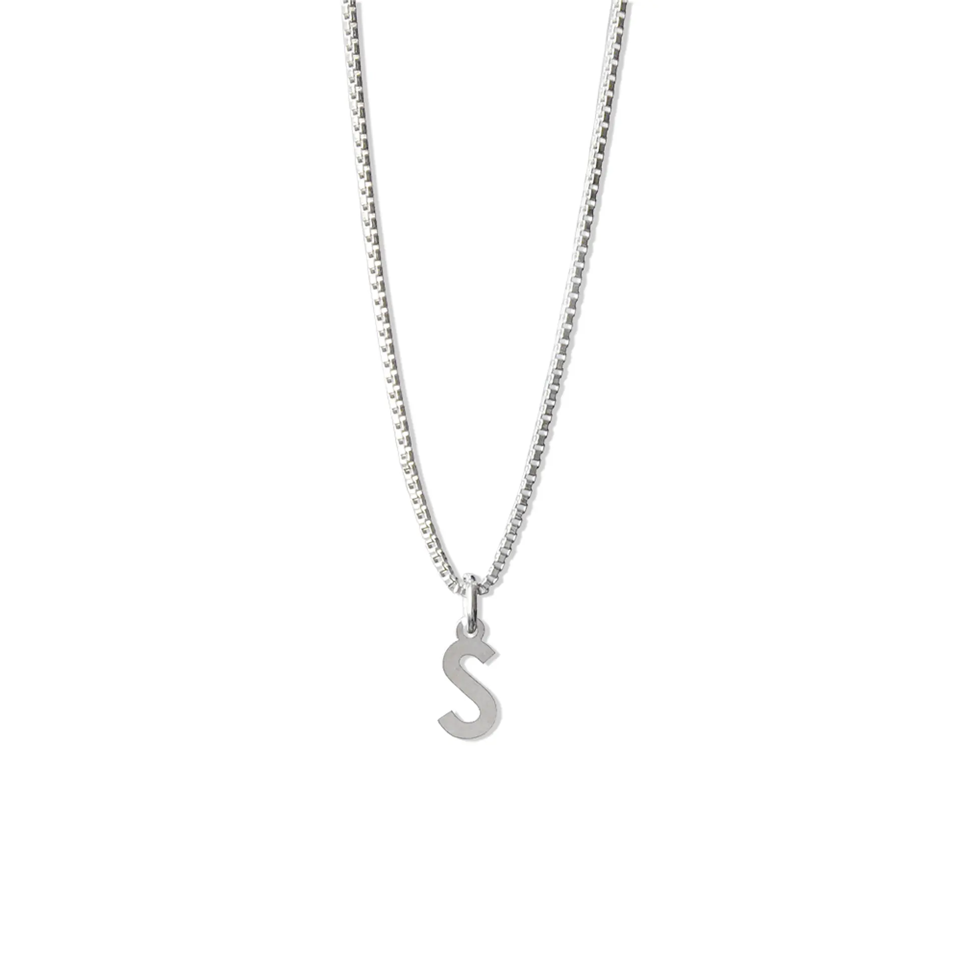 Cadena De Plata 925 Veneciana & Inicial  17