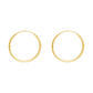 Aros De Plata 925 Con Baño De Oro Argollas 15mm - Miniatura 1