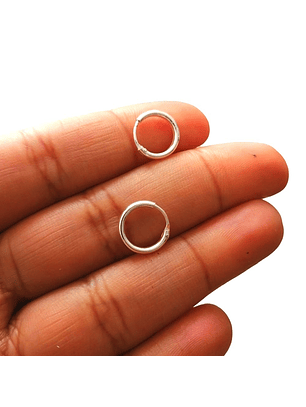 Aros De Plata 925 Argollas 10mm