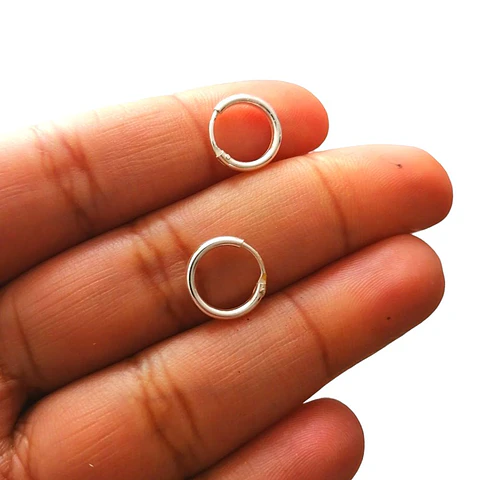 Aros De Plata 925 Argollas 10mm
