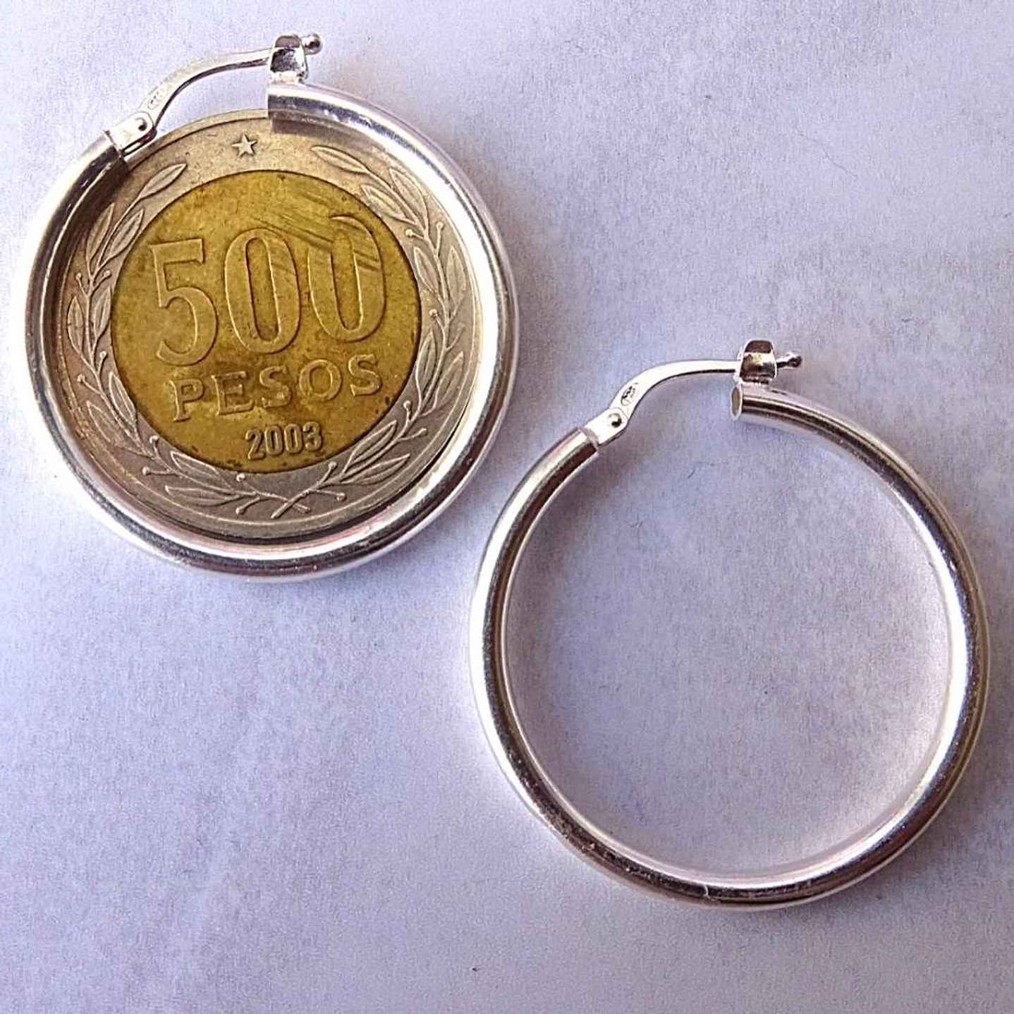 Aros De Plata 925 Argollas Gruesa 30mm  3