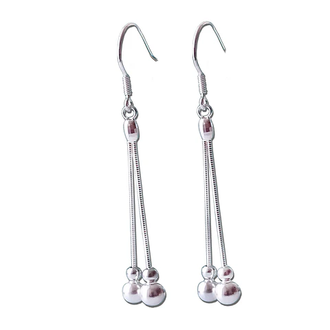 Aros De Plata 925 Pendulos