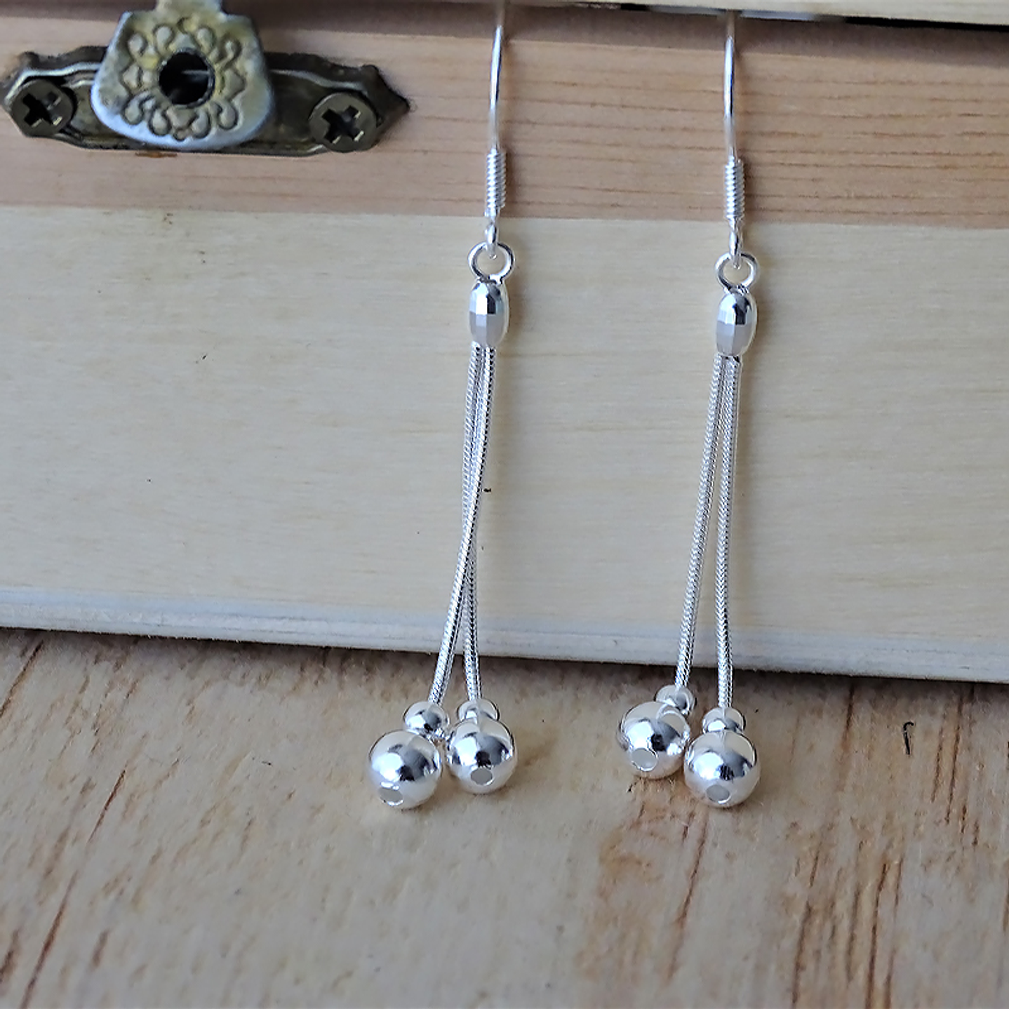 Aros De Plata 925 Pendulos 4