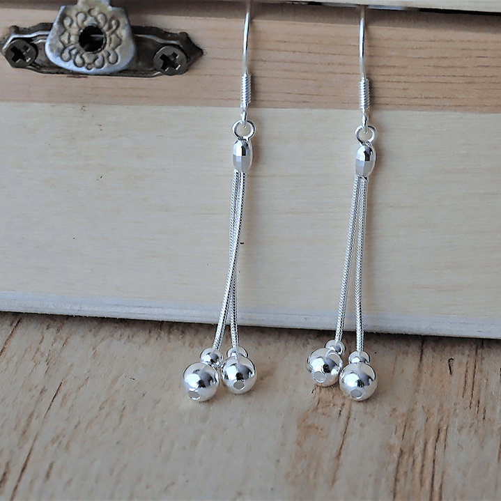 Aros De Plata 925 Pendulos 4