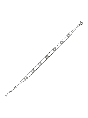 Pulsera De Plata 925 Love de Corazones