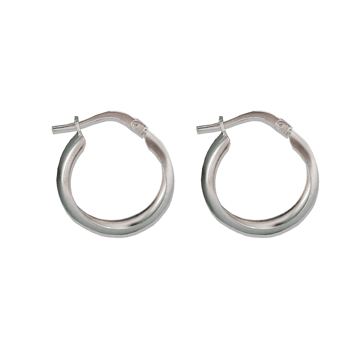 Aros De Plata 925 Argollas Lisa 15mm 1