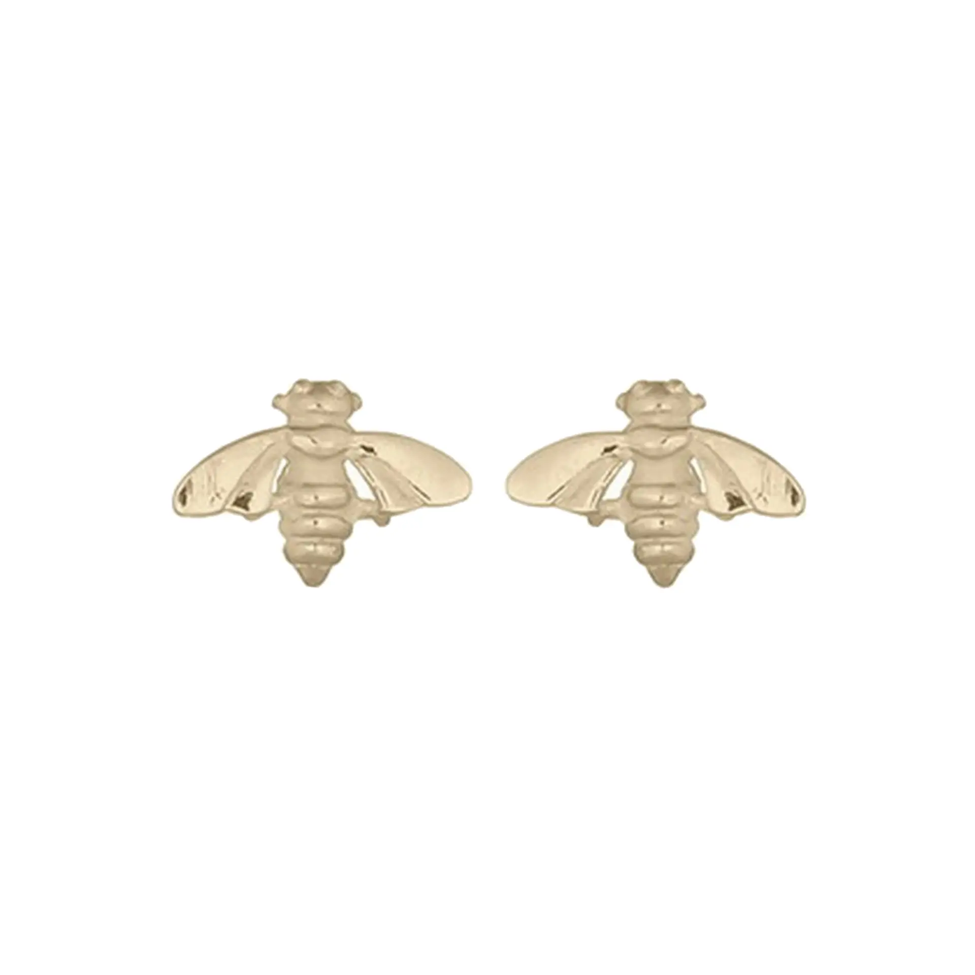 Aritos De Plata Con Baño de Oro Abejita 1