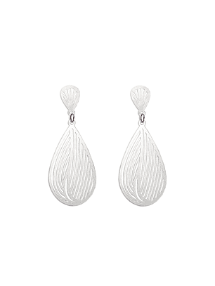 Aros De Plata 925 Gotas Elena